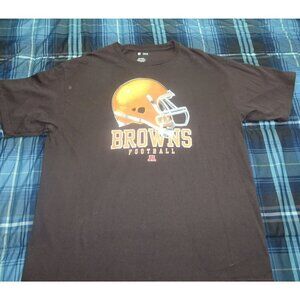 NFL Cleveland Browns Brown Helmet T-Shirt Size XL